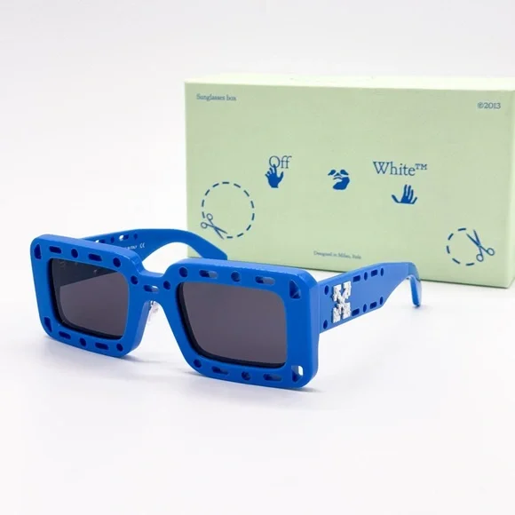 NEW OFF-WHITE ATLANTIC 507 BLUE SUNGLASSES OFF-WHITE ATLNTIC Off-White NEW OFF-WHITE ATLANTIC 507 BLUE UNISEX SUNGLASSES  main image 2